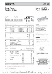 VUO120-16NO1 datasheet pdf IXYS Corporation