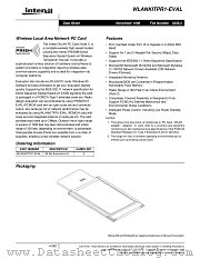 WLANKITPR1-EVAL datasheet pdf Intersil
