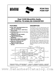 PCM1700U-J datasheet pdf Burr Brown