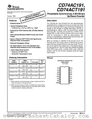 CD74AC191M datasheet pdf Texas Instruments