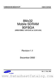 K4M563233D datasheet pdf Samsung Electronic