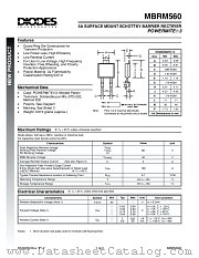 MBRM560-13 datasheet pdf Diodes