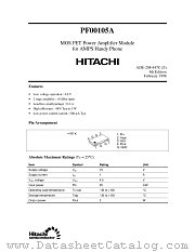 PF00105A datasheet pdf Hitachi Semiconductor