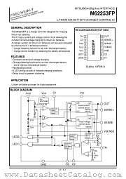 M62253 datasheet pdf Mitsubishi Electric Corporation