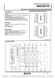M62359 datasheet pdf Mitsubishi Electric Corporation