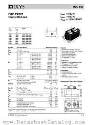 MDO500-16N1 datasheet pdf IXYS Corporation