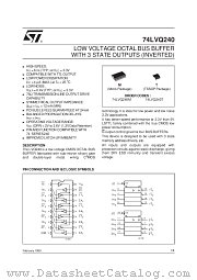 74LVQ240T datasheet pdf ST Microelectronics