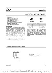 74V1T66S-TR datasheet pdf ST Microelectronics