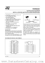 74VHC541T datasheet pdf ST Microelectronics