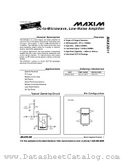 MAX2611EUS datasheet pdf MAXIM - Dallas Semiconductor