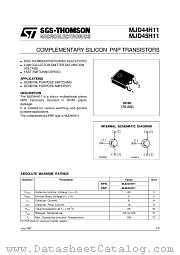 MJD44 datasheet pdf ST Microelectronics