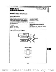 MM5837N datasheet pdf National Semiconductor