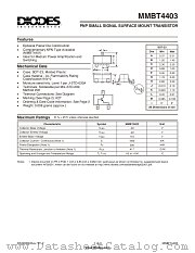 MMBT4403-7 datasheet pdf Diodes