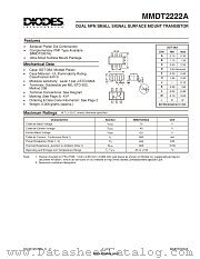 MMDT2222A-7 datasheet pdf Diodes