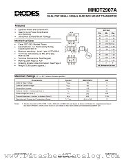 MMDT2907A-7 datasheet pdf Diodes