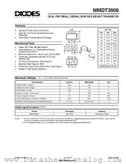 MMDT3906-7 datasheet pdf Diodes