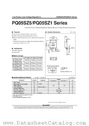 PQ05SZ5 datasheet pdf SHARP