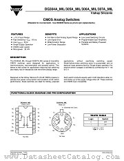 DG307 datasheet pdf Vishay