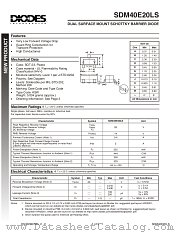 SDM40E20LS-7 datasheet pdf Diodes