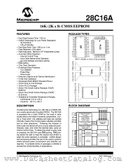 27C16A datasheet pdf Microchip