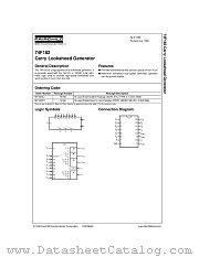 74F182SJ datasheet pdf Fairchild Semiconductor