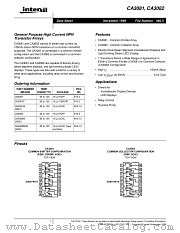 CA3081 datasheet pdf Intersil