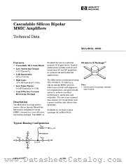 MSA0635 datasheet pdf Agilent (Hewlett-Packard)