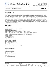 PT2322 datasheet pdf Princeton Technology Corporation