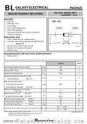 RU20A datasheet pdf Galaxy Semiconductor
