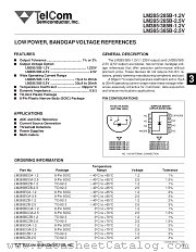 LM285B-2.5V datasheet pdf TelCom Semiconductor