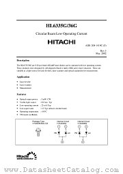 HL6335G datasheet pdf Hitachi Semiconductor