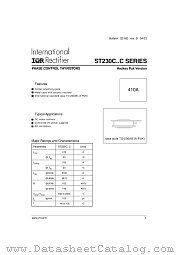 ST230C datasheet pdf International Rectifier