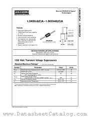 1.5KE75(C)A datasheet pdf Fairchild Semiconductor