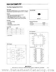 HA13475FP datasheet pdf Hitachi Semiconductor
