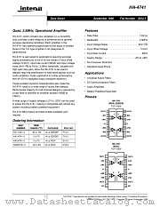 HA1-4741-5 datasheet pdf Intersil