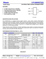 LP1500SOT2231 datasheet pdf Filtronic