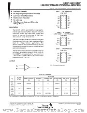 LM107 datasheet pdf Texas Instruments