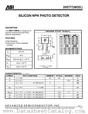 2N5777 datasheet pdf Advanced Semiconductor