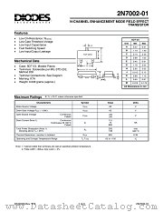 2N7002-01 datasheet pdf Diodes