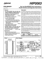 HIP0063 datasheet pdf Intersil