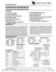 25C08 datasheet pdf Catalyst Semiconductor