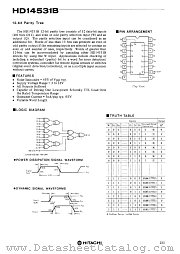 HD14531 datasheet pdf Hitachi Semiconductor