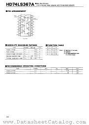HD74LS367 datasheet pdf Hitachi Semiconductor