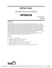 HD74LV164A8 datasheet pdf Hitachi Semiconductor