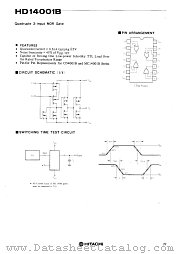HD14001BP datasheet pdf Hitachi Semiconductor