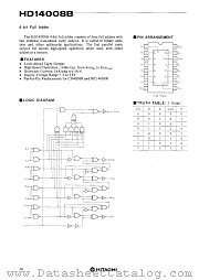 HD14008 datasheet pdf Hitachi Semiconductor