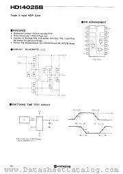 HD14025 datasheet pdf Hitachi Semiconductor