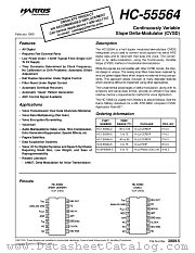 HC1-55564-2 datasheet pdf Intersil