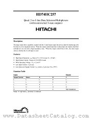 HC257 datasheet pdf Hitachi Semiconductor