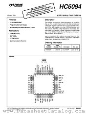 HC6094IN datasheet pdf Intersil